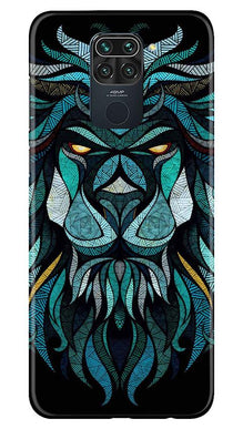 Lion Mobile Back Case for Redmi Note 9 (Design - 314)
