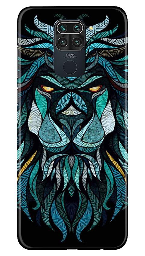 Lion Mobile Back Case for Redmi Note 9 (Design - 314)