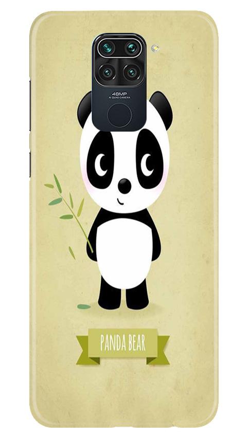 Panda Bear Mobile Back Case for Redmi Note 9 (Design - 317)