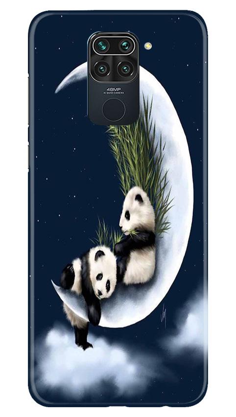 Panda Moon Mobile Back Case for Redmi Note 9 (Design - 318)