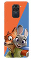 Cartoon Mobile Back Case for Redmi Note 9 (Design - 346)
