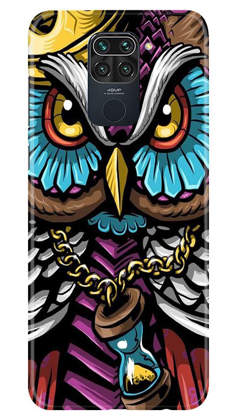 Owl Mobile Back Case for Redmi Note 9 (Design - 359)