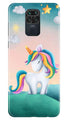 Unicorn Mobile Back Case for Redmi Note 9 (Design - 366)