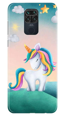 Unicorn Mobile Back Case for Redmi Note 9 (Design - 366)