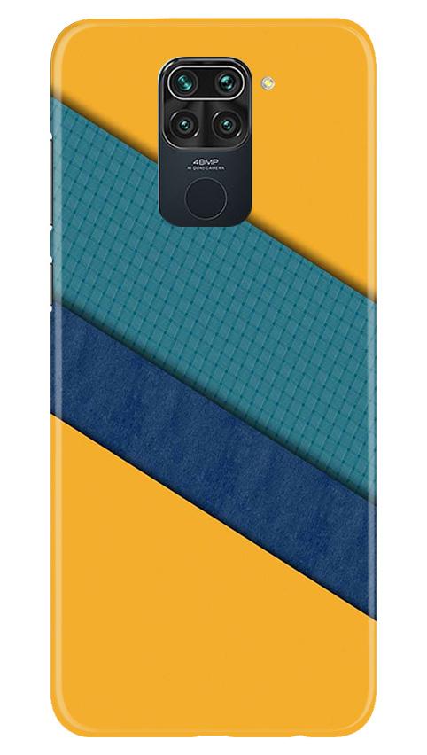Diagonal Pattern Mobile Back Case for Redmi Note 9 (Design - 370)
