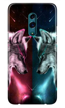 Wolf fight Case for Oppo Reno (Design No. 221)