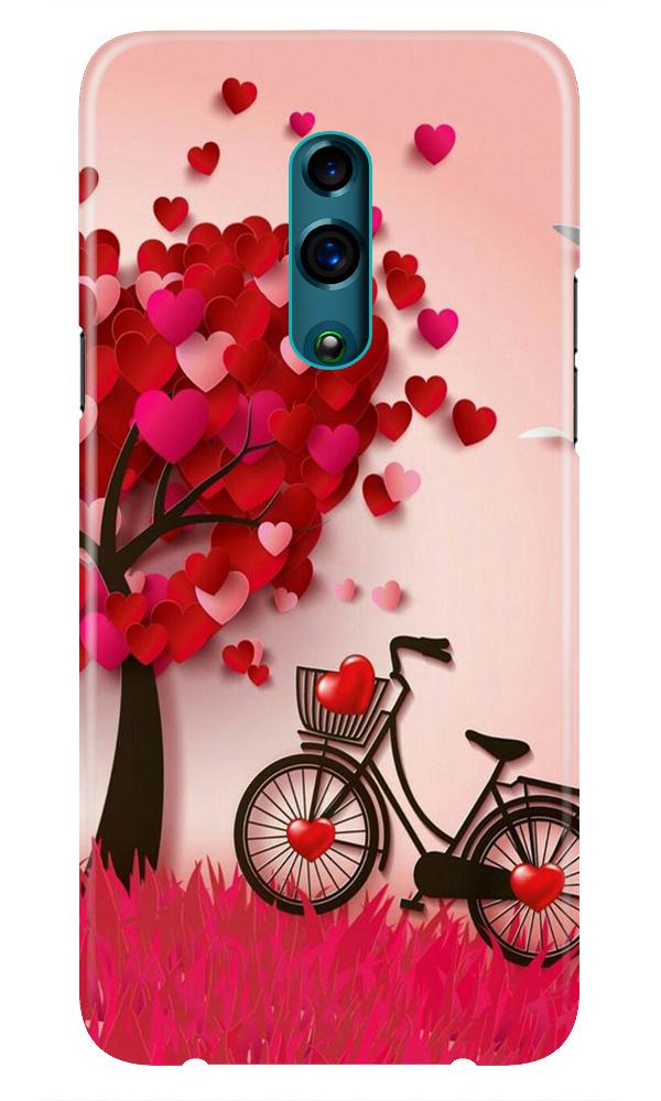 Red Heart Cycle Case for Oppo Reno (Design No. 222)