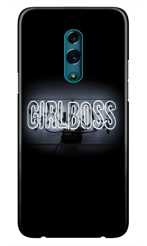 Girl Boss Black Case for Realme X (Design No. 268)