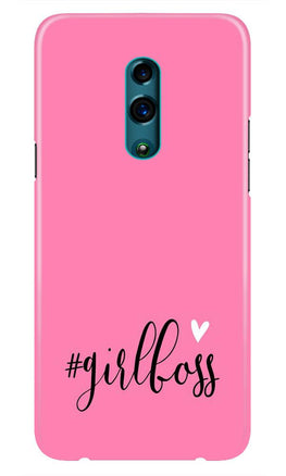 Girl Boss Pink Case for Oppo Reno (Design No. 269)