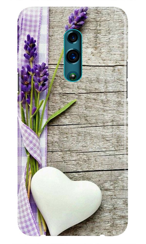 White Heart Case for Realme X (Design No. 298)