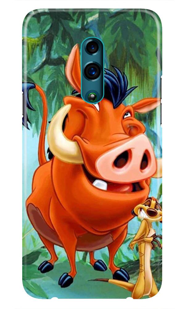 Timon and Pumbaa Mobile Back Case for Oppo Reno(Design - 305)