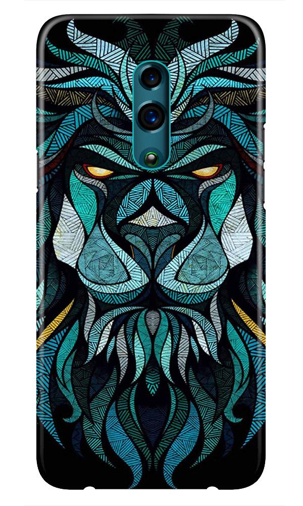 Lion Mobile Back Case for Oppo Reno  (Design - 314)