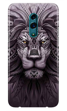 Lion Mobile Back Case for Oppo K3  (Design - 315)