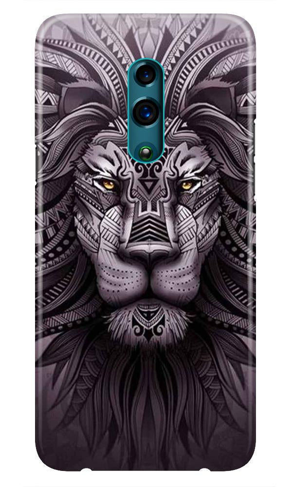 Lion Mobile Back Case for Realme X(Design - 315)