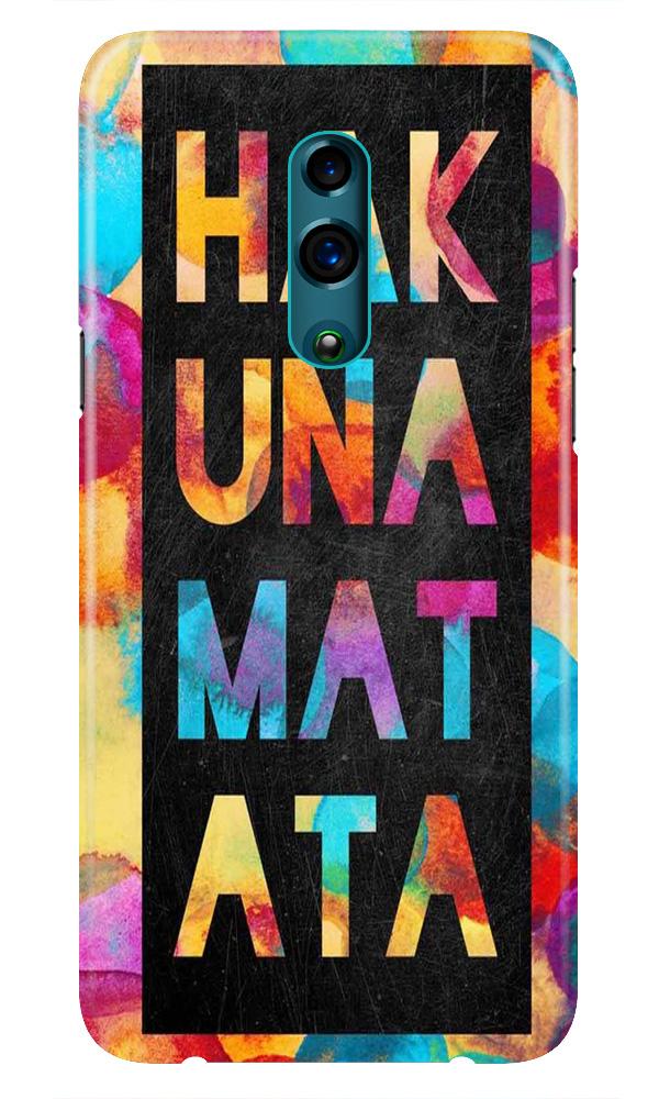 Hakuna Matata Mobile Back Case for Oppo Reno  (Design - 323)