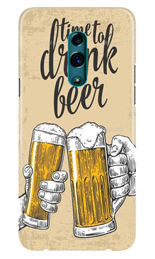Drink Beer Mobile Back Case for Oppo K3  (Design - 328)