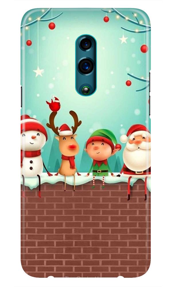 Santa Claus Mobile Back Case for Oppo K3  (Design - 334)