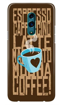 Love Coffee Mobile Back Case for Oppo Reno  (Design - 351)