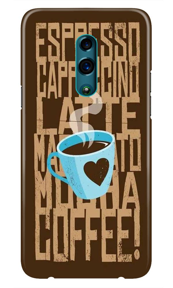Love Coffee Mobile Back Case for Realme X  (Design - 351)