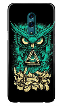 Owl Mobile Back Case for Oppo Reno  (Design - 358)