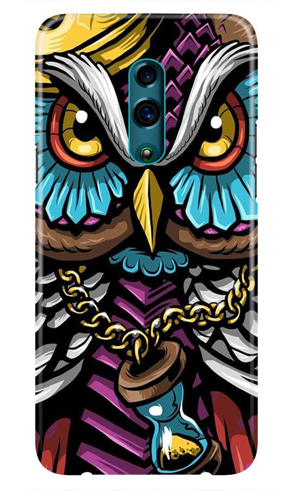 Owl Mobile Back Case for Oppo K3  (Design - 359)