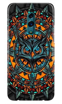 Owl Mobile Back Case for Oppo Reno  (Design - 360)