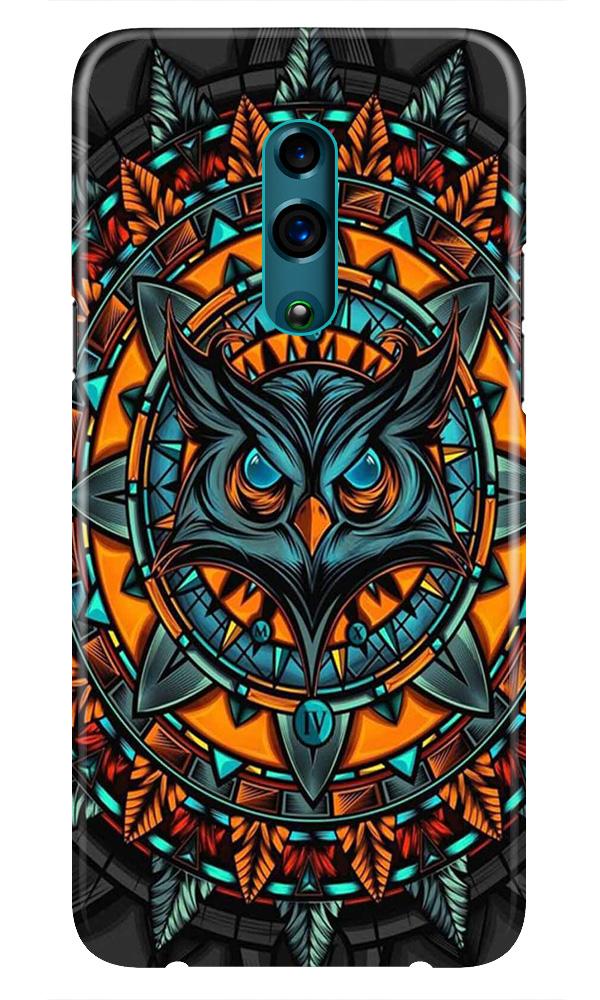 Owl Mobile Back Case for Oppo Reno  (Design - 360)