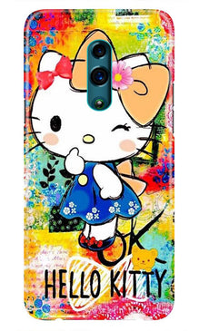 Hello Kitty Mobile Back Case for Oppo K3  (Design - 362)