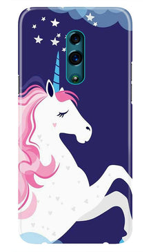 Unicorn Mobile Back Case for Oppo Reno  (Design - 365)