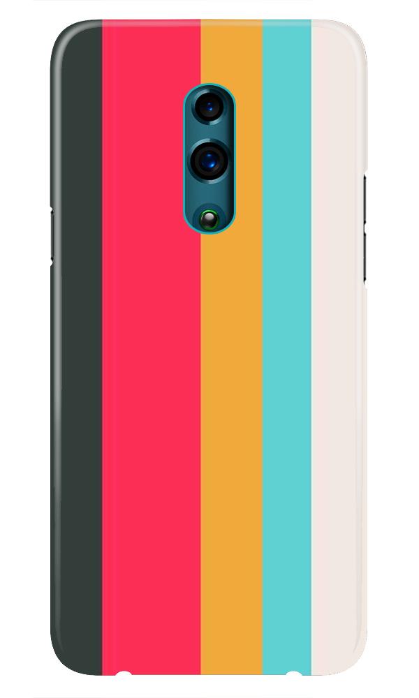 Color Pattern Mobile Back Case for Oppo K3  (Design - 369)