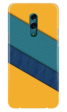 Diagonal Pattern Mobile Back Case for Oppo Reno  (Design - 370)