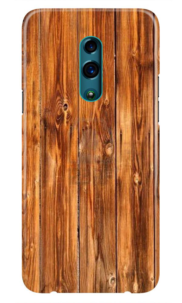 Wooden Texture Mobile Back Case for Oppo Reno  (Design - 376)