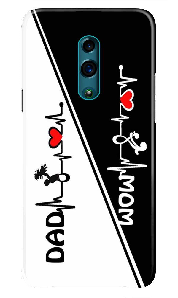 Love Mom Dad Mobile Back Case for Realme X  (Design - 385)