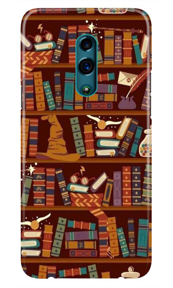 Book Shelf Mobile Back Case for Realme X  (Design - 390)