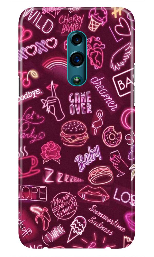 Party Theme Mobile Back Case for Oppo Reno  (Design - 392)
