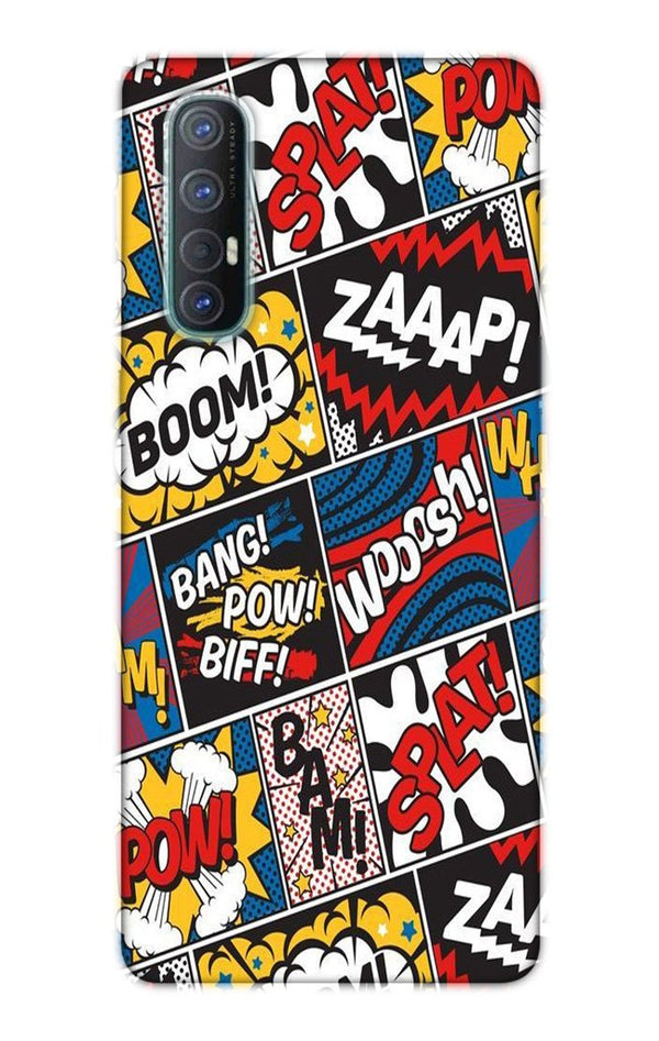 Boom Mobile Back Case for Oppo Reno3 Pro  (Design - 302)