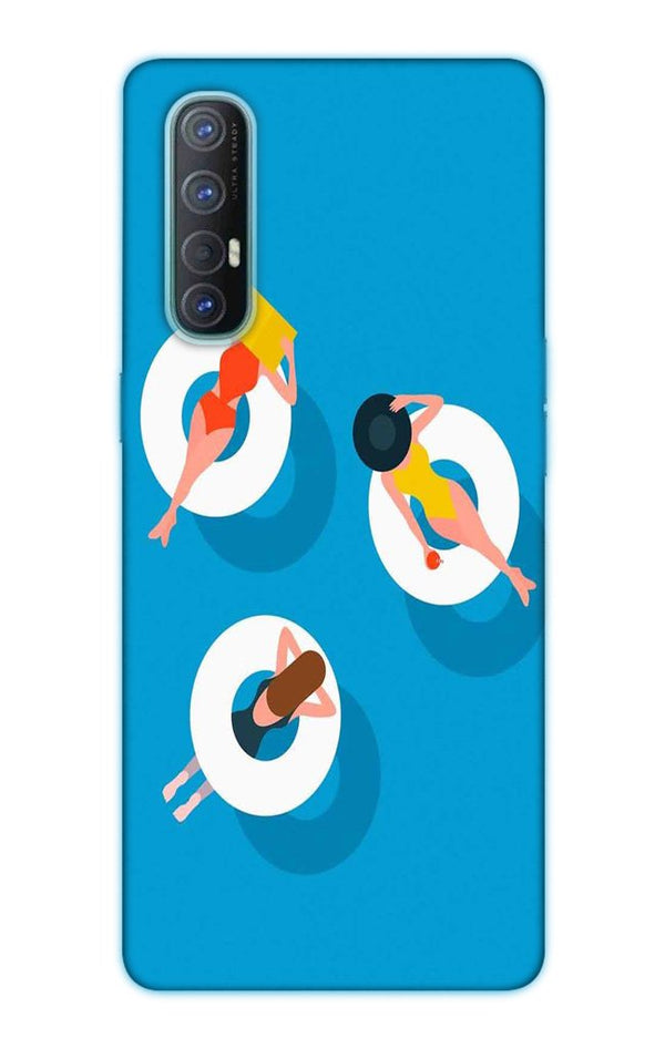 Girlish Mobile Back Case for Oppo Reno3 Pro  (Design - 306)