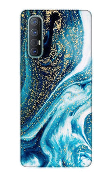 Marble Texture Mobile Back Case for Oppo Reno3 Pro  (Design - 308)