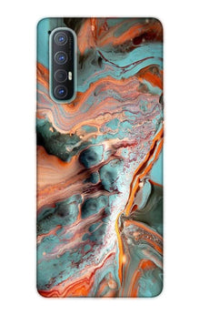 Marble Texture Mobile Back Case for Oppo Reno3 Pro  (Design - 309)