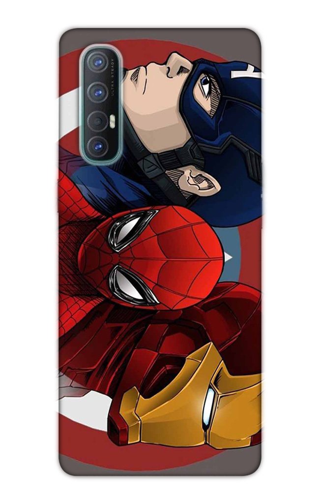 Superhero Mobile Back Case for Oppo Reno3 Pro  (Design - 311)
