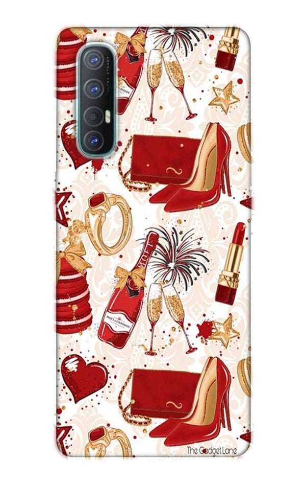 Girlish Mobile Back Case for Oppo Reno3 Pro  (Design - 312)