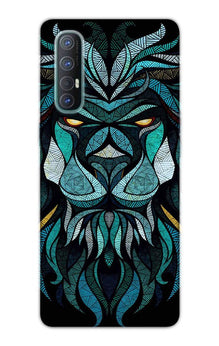 Lion Mobile Back Case for Oppo Reno3 Pro  (Design - 314)