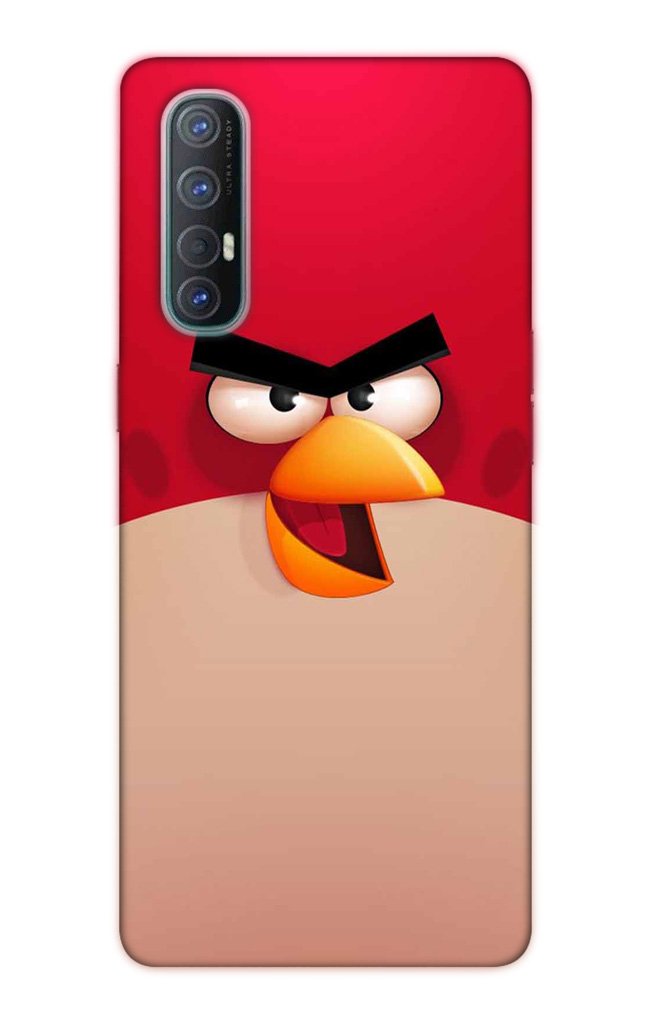 Angry Bird Red Mobile Back Case for Oppo Reno 3 Pro  (Design - 325)
