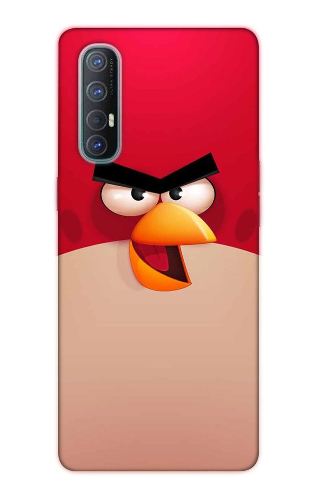 Angry Bird Red Mobile Back Case for Oppo Reno3 Pro  (Design - 325)