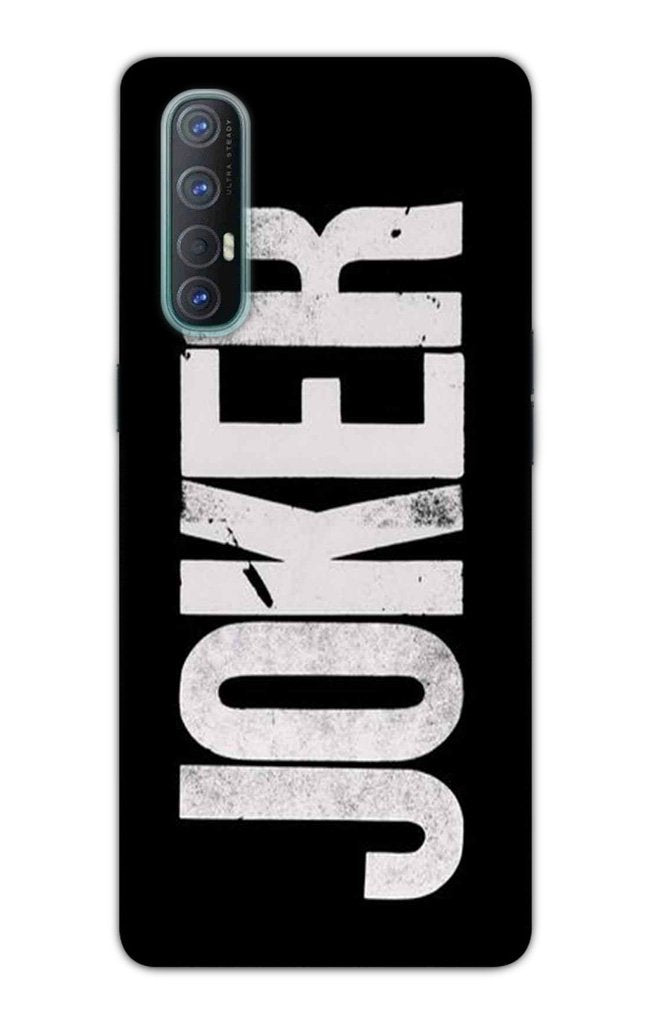 Joker Mobile Back Case for Oppo Reno3 Pro(Design - 327)