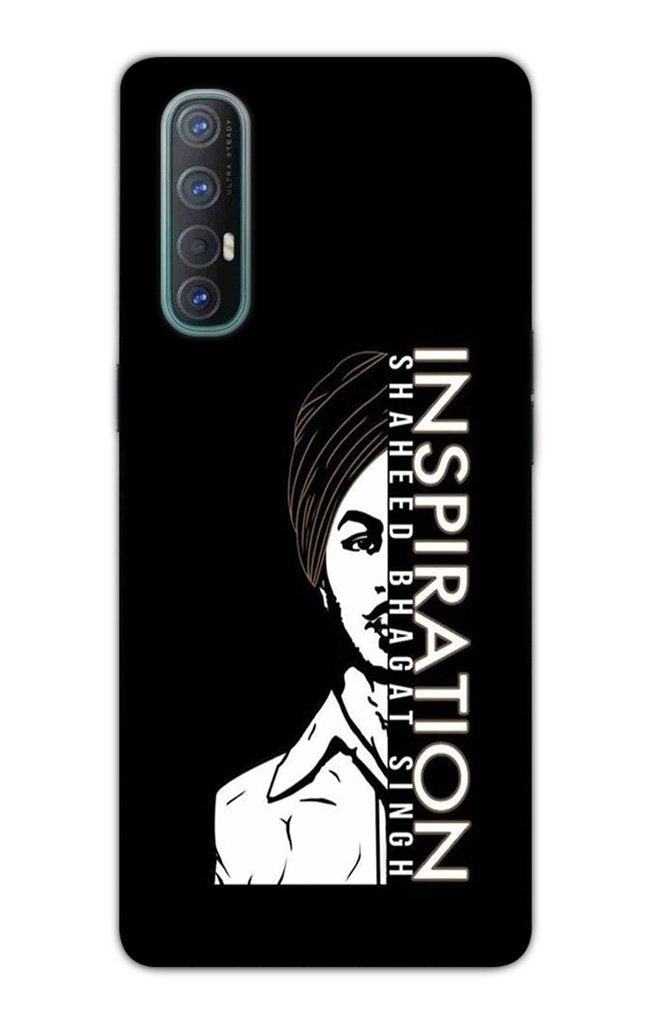 Bhagat Singh Mobile Back Case for Oppo Reno3 Pro(Design - 329)
