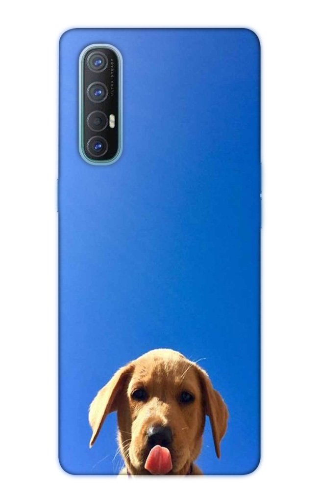 Dog Mobile Back Case for Oppo Reno3 Pro  (Design - 332)