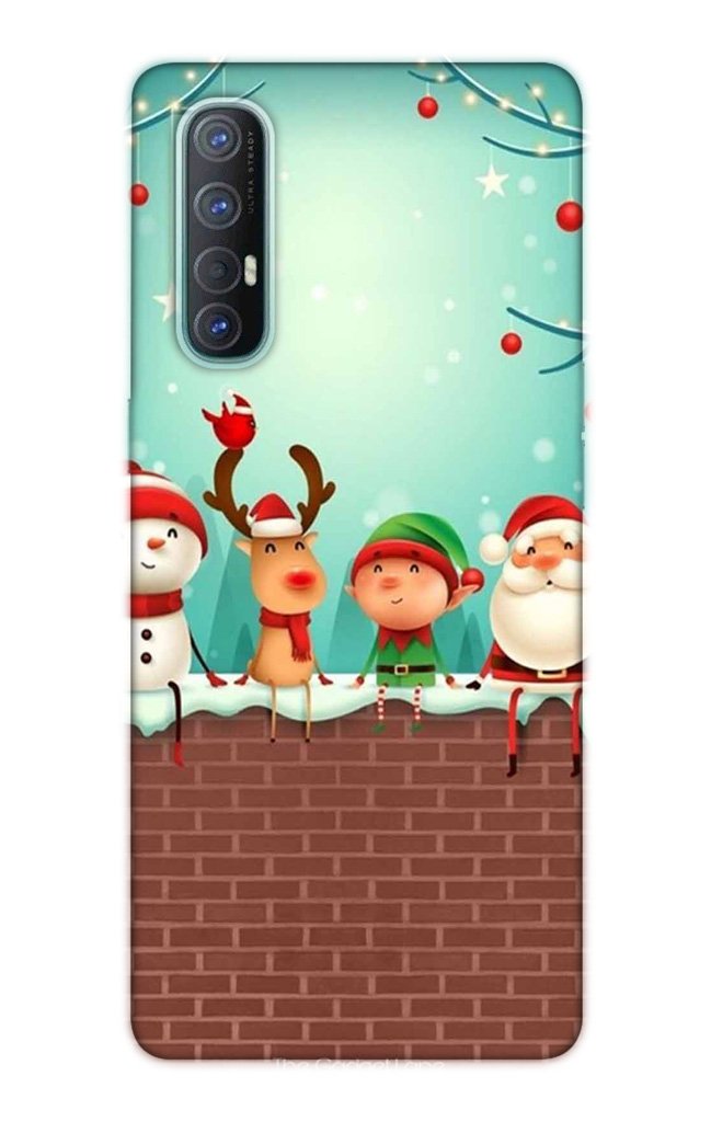Santa Claus Mobile Back Case for Oppo Reno3 Pro  (Design - 334)