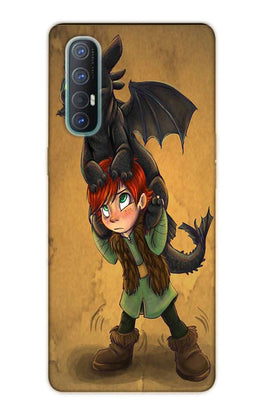 Dragon Mobile Back Case for Oppo Reno3 Pro(Design - 336)