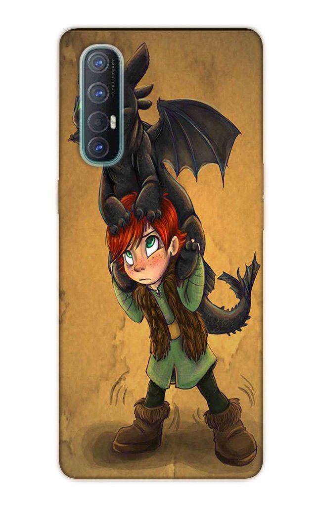 Dragon Mobile Back Case for Oppo Reno3 Pro  (Design - 336)